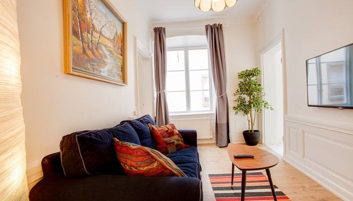 hotel apartment stockholm old town: standard one bedroom - TV area